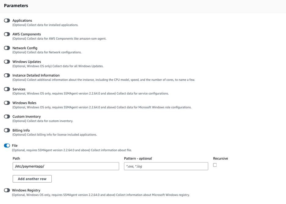 Figure 6: Set the parameters and path
