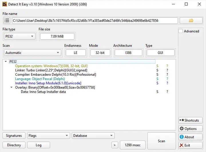 CastleLoader installer (Source - Any.Run)