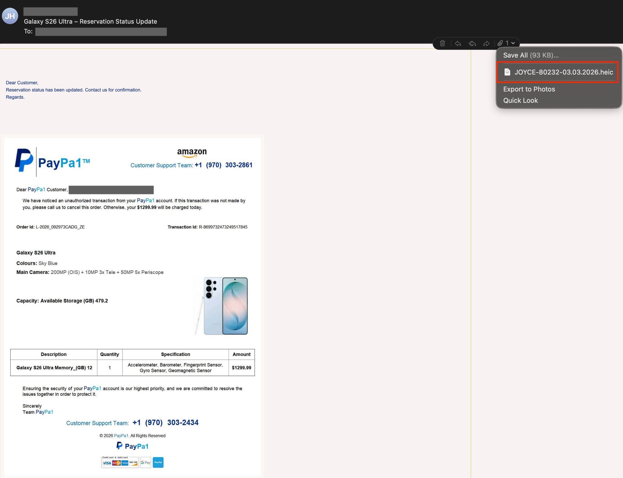 Insights into the clustering and reuse of phone numbers in scam emails