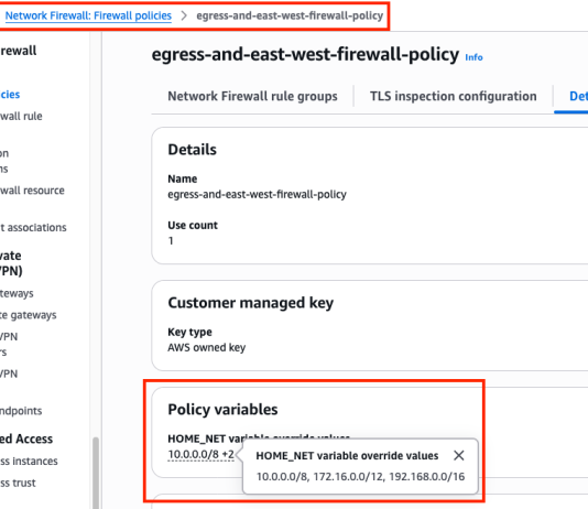 Simplifying policy management with URL and Domain Category filtering on AWS Network Firewall