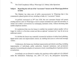 Indian Govt Halts Meta’s WhatsApp Usernames Rollout Over Fraud Concerns